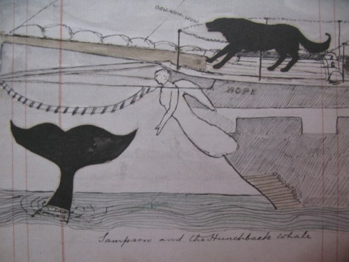 "Sampson and the Hunchback whale"